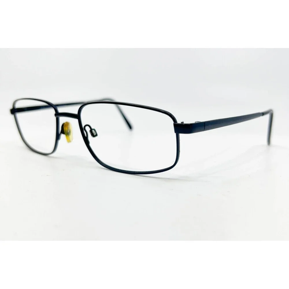Structure Eyeglass Frames Mens Matte Black SR 604 Rectangle 57-18-135